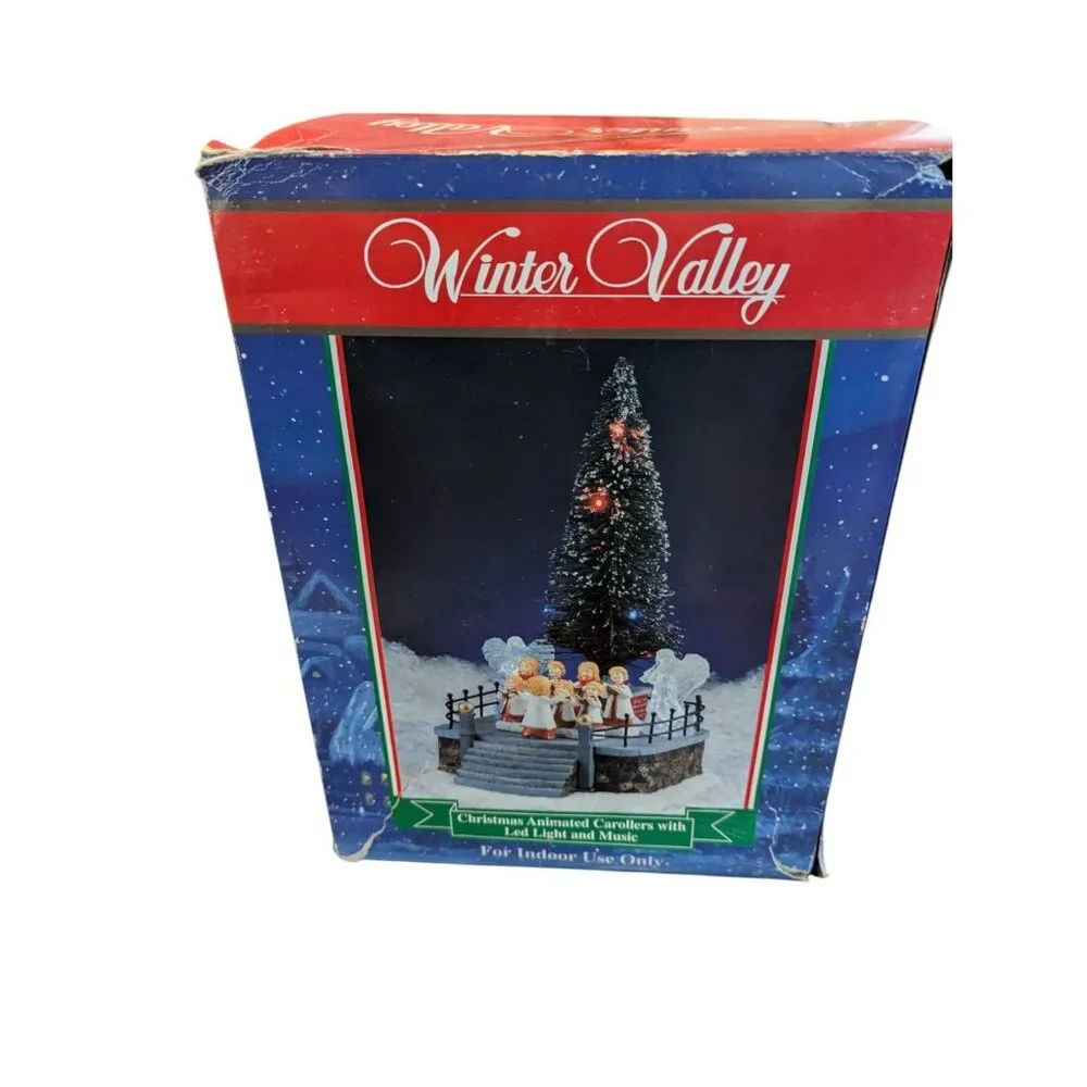 Winter Valley Animated Choir & Tree Christmas Decoration With Lights & Motion
